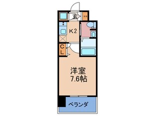 レジュールアッシュ南堀江(603)の物件間取画像